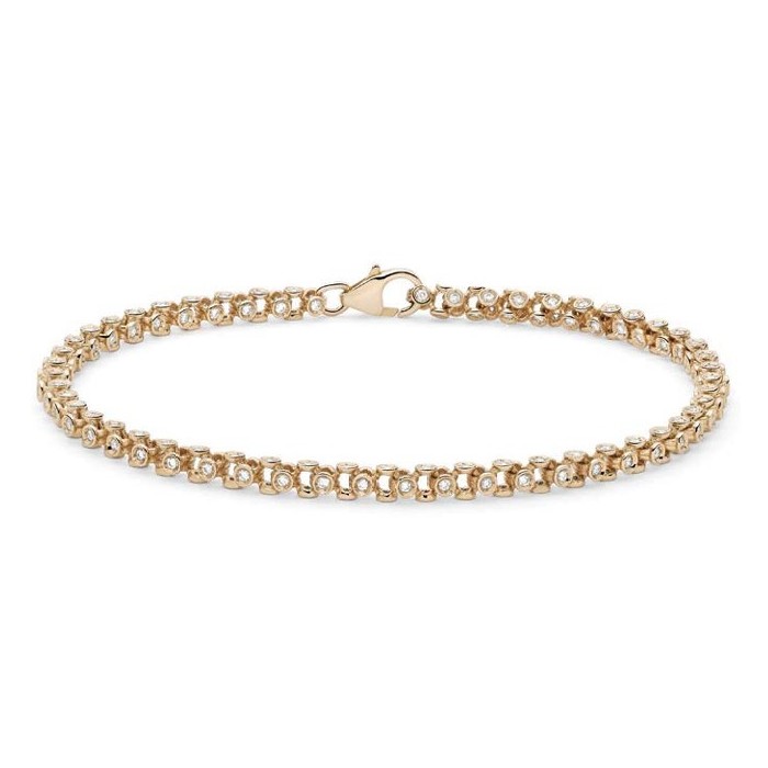 Bracciale snodato con diamanti in oro 18Kt DBF12167.100 DonnaOro Jewels