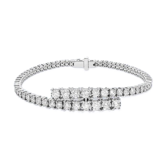 Bracciale Tennis scalare con diamanti in oro 18Kt DBF12315.264 DonnaOro Jewels