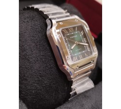 Cartier Santos De Cartier Medio Verde NEW 2024 WSSA0061