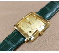 Zenith Elite 670 Square Date Gold 18kt Cronomètre Limited NOS (Full set) Very Rare 30.00.10.670