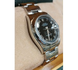 Rolex Datejust 36 Black Roman 2007 Full Set 116200