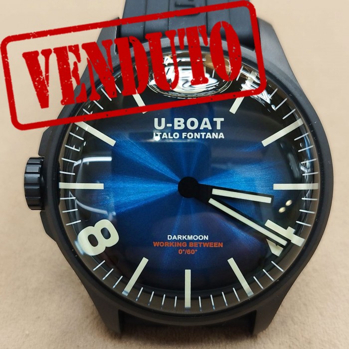 U-Boat Darkmoon Blue PVD Soleil Like New 8700/B