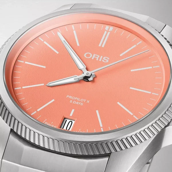 Oris ProPilot X Calibre 400 01 400 7778 7158-07 7 20 01TLC – Automatico 39 mm Titanio Rosa