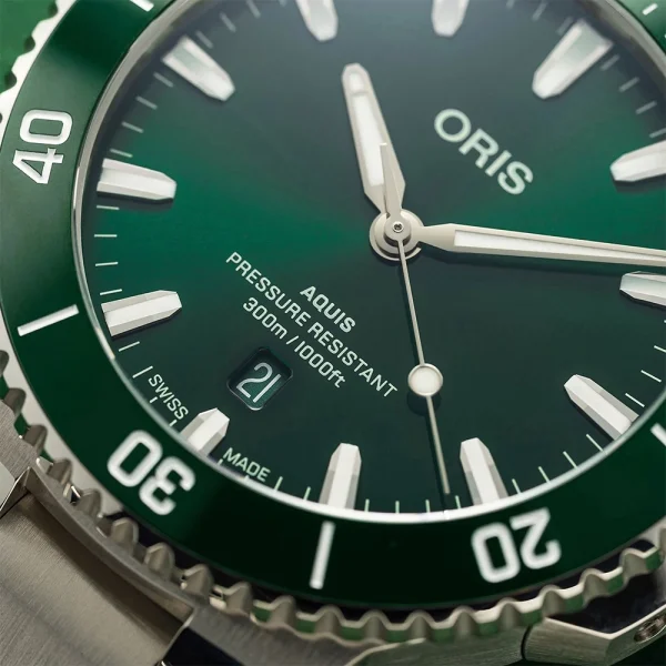 Oris Aquis Date Calibre 400 43,5 mm Ref. 01 400 7790 4157-07 8 23 02PEB – Automatico Quadrante Verde