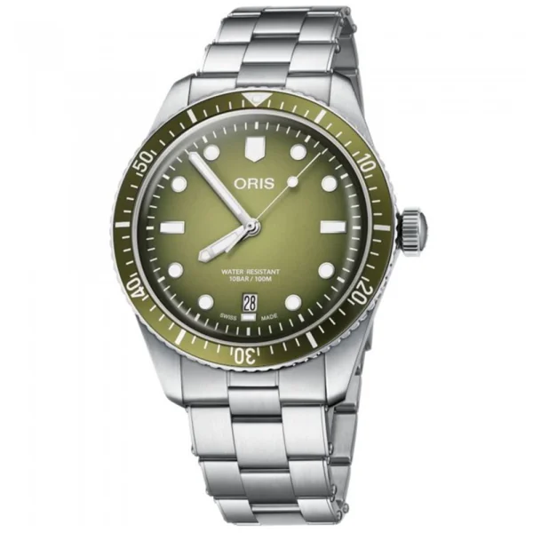 Oris Divers Sixty-Five Date 01 733 7707 4057-07 8 20 18 – Automatico 40 mm Quadrante Verde