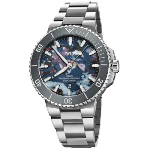 Oris Aquis Date Upcycle 43,5 mm Ref. 01 733 7789 4150-07 8 23 04PEB – Automatico Quadrante PET Riciclato