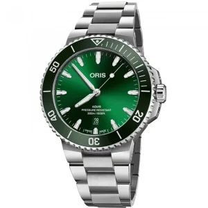 Oris Aquis Date 01 733 7789 4157-07 8 23 04PEB – Automatico 43,5 mm Quadrante Verde
