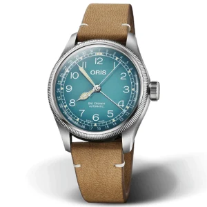 Oris X Cervo Volante Big Crown Pointer Date 38 mm Ref. 01 754 7779 4065-Set – Automatico Quadrante Blu