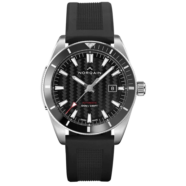 Norqain Adventure Sport 42 mm Ref. N1000.08S01.B01 – Automatico Quadrante Nero con Cinturino Caucciù