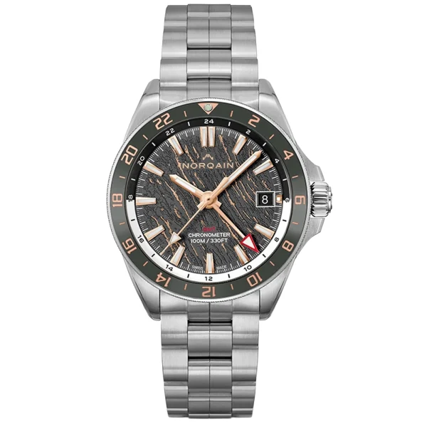 Norqain Adventure NEVEREST GMT Glacier 41 mm Ref. N1100.22S02.G01 – Automatico GMT Manufacture Calibre