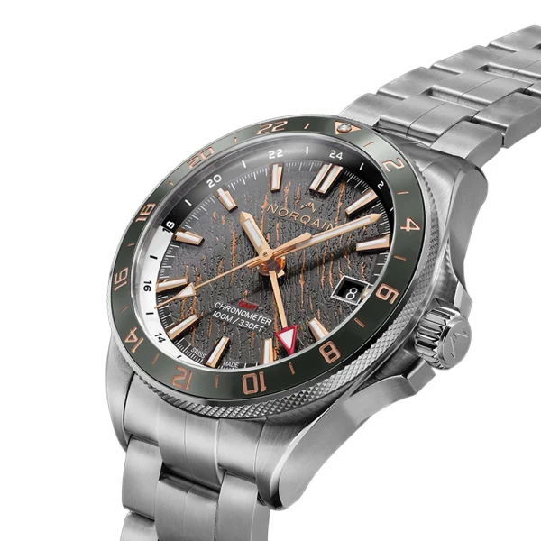 Norqain Adventure NEVEREST GMT Glacier 41 mm Ref. N1100.22S02.G01 – Automatico GMT Manufacture Calibre