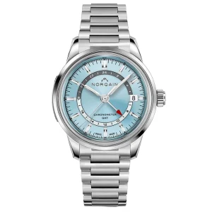 Norqain Freedom 60 GMT 40 mm Ice Blue Ref. N2100.22S01.A01 – Automatico GMT Manufacture Calibre