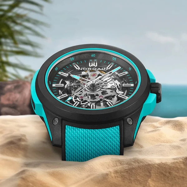 Norqain Wild ONE Skeleton Turquoise 42 mm Ref. N3000.07Q27.B07 – Automatico COSC in NORTEQ®