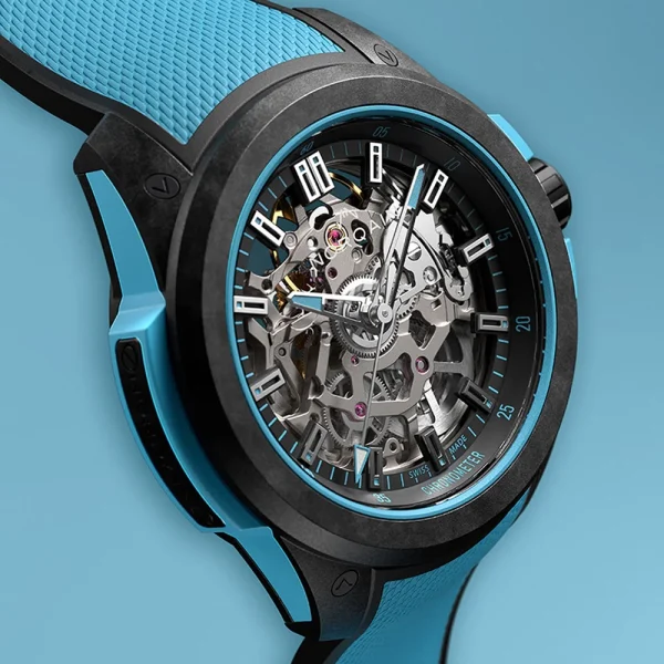 Norqain Wild ONE Skeleton Sky Blue 39 mm Ref. N3001.07Q02.B02 – Automatico COSC in NORTEQ®
