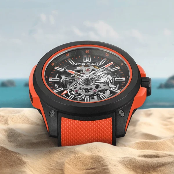 Norqain Wild ONE Skeleton Coral 42 mm Ref. N3000.07Q31.B13 – Automatico COSC in NORTEQ®