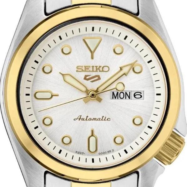 Seiko 5 Sports SRE004K1 – Automatico Donna 28 mm Quadrante Bianco Bicolore