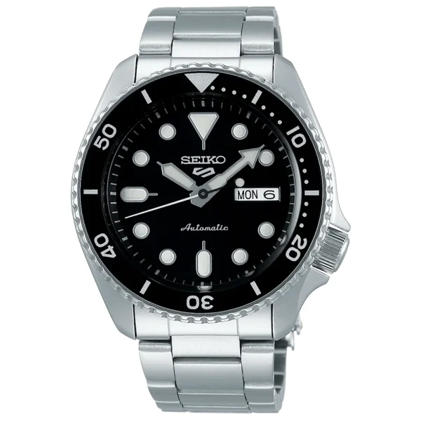 Seiko 5 Sports SRPD55K1 – Automatico 42,5 mm Quadrante Nero Bracciale Acciaio