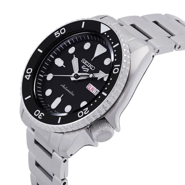 Seiko 5 Sports SRPD55K1 – Automatico 42,5 mm Quadrante Nero Bracciale Acciaio