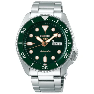 Seiko 5 Sports SRPD63K1 – Automatico 42,5 mm Quadrante Verde Bracciale Acciaio
