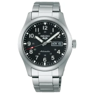 Seiko 5 Sports Field SRPG27K1 – Automatico 39,4 mm Quadrante Nero Bracciale Acciaio