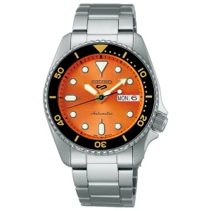 Seiko 5 Sports SKX Midi SRPK35K1 – Automatico 38 mm Quadrante Arancione