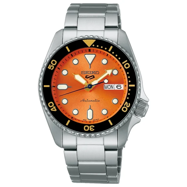 Seiko 5 Sports SKX Midi SRPK35K1 – Automatico 38 mm Quadrante Arancione