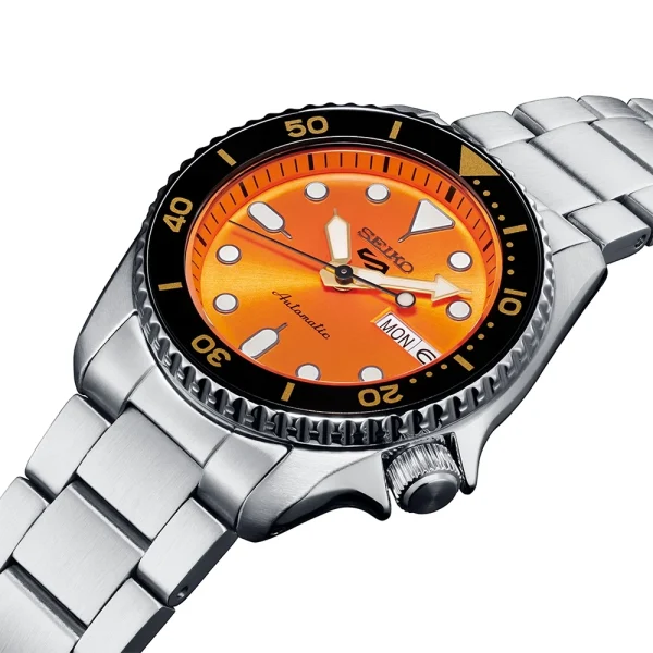 Seiko 5 Sports SKX Midi SRPK35K1 – Automatico 38 mm Quadrante Arancione