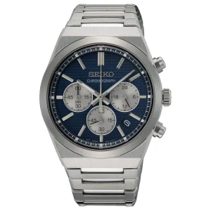 Seiko Sport Chronograph SSB453P1 – Cronografo Quarzo 40 mm Quadrante Blu