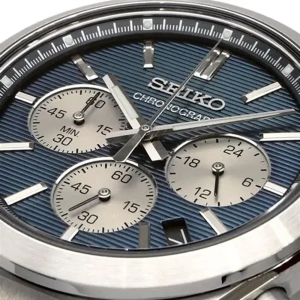 Seiko Sport Chronograph SSB453P1 – Cronografo Quarzo 40 mm Quadrante Blu