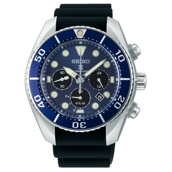 Seiko Prospex Sumo Solar Chronograph SSC759J1 – Diver Solare 200 Metri Quadrante Blu
