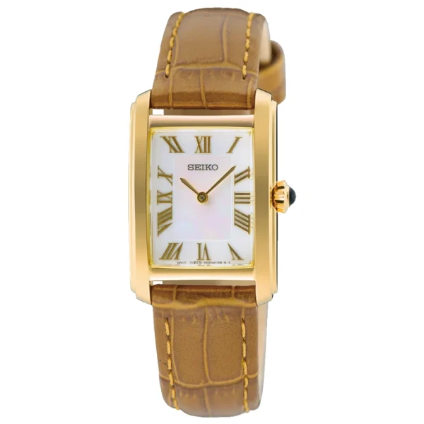 Seiko Classic SWR100P1 – Quarzo Donna 22,2 mm Madreperla Pelle Marrone