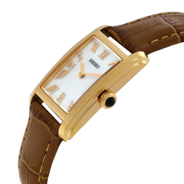 Seiko Classic SWR100P1 – Quarzo Donna 22,2 mm Madreperla Pelle Marrone