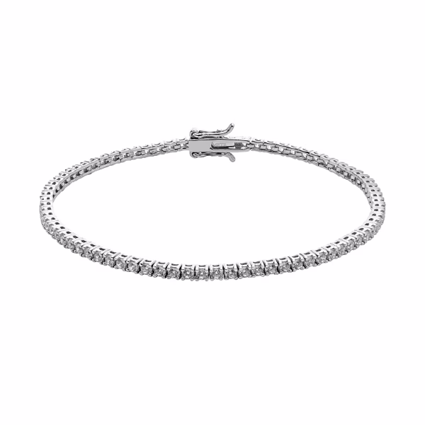 Tennis in Argento 925 con Zirconi Bianchi UBR 994 COMETE GIOIELLI
