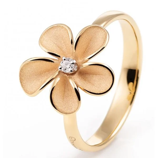 Anello Cherry Bloom in oro orange apricot 18Kt con diamante GAN3763J Annamaria Cammilli