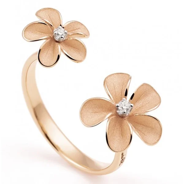 Anello Cherry Bloom in oro pink champagne 18Kt con diamanti GAN3765P Annamaria Cammilli