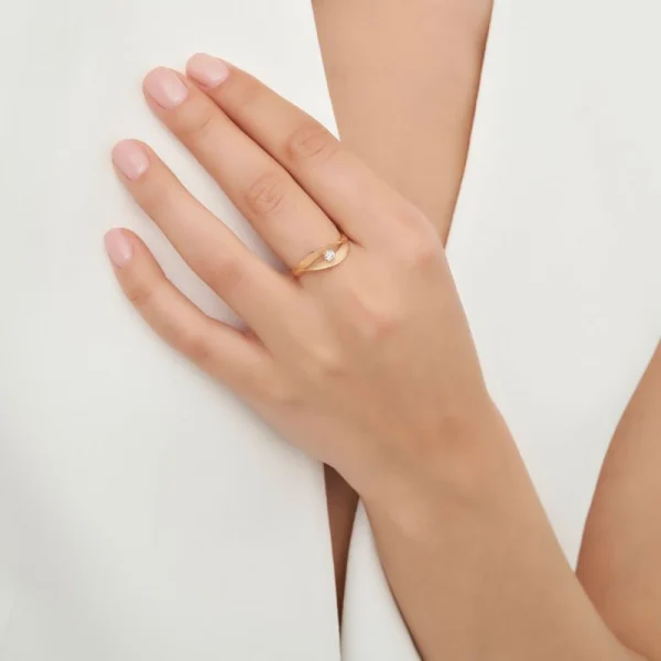 Anello Dune Assolo con diamanti in oro yellow sunrise 18Kt GAN3236U Annamaria Cammilli