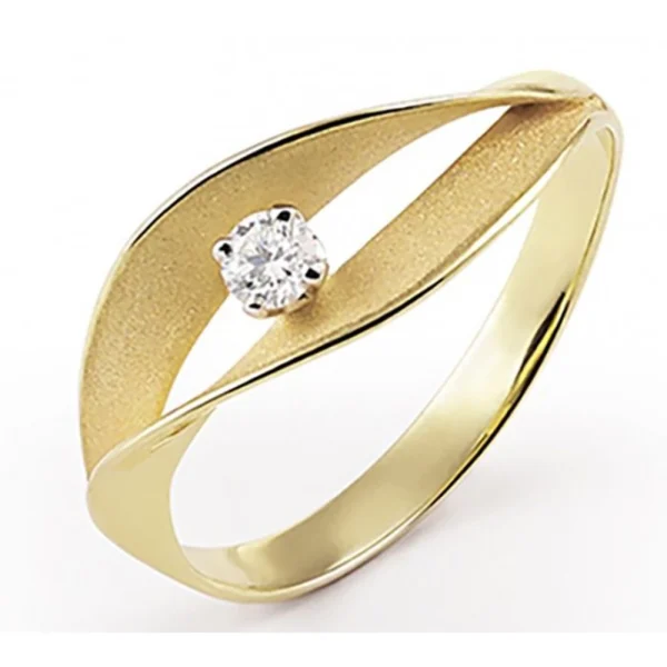 Anello Dune Assolo con diamanti in oro yellow sunrise 18Kt GAN3236U Annamaria Cammilli