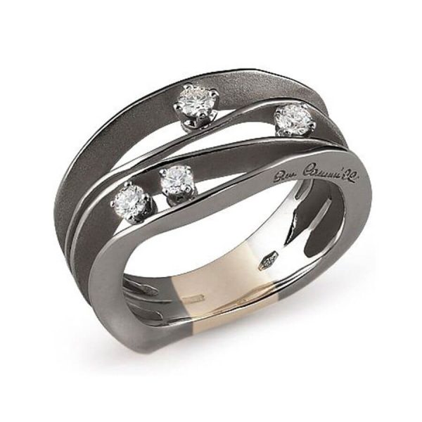 anello-dune-oro-nero-18kt-sunrise-diamanti-annamaria-cammilli