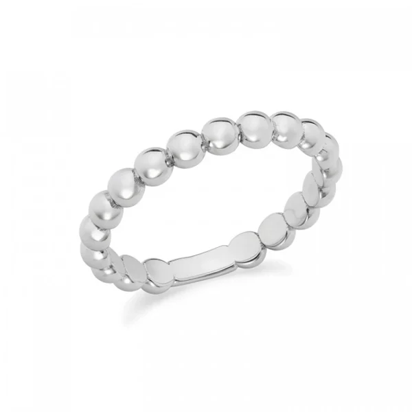 Anello in oro bianco 9Kt con sfere grandi KAAZ 017 Ambrosia