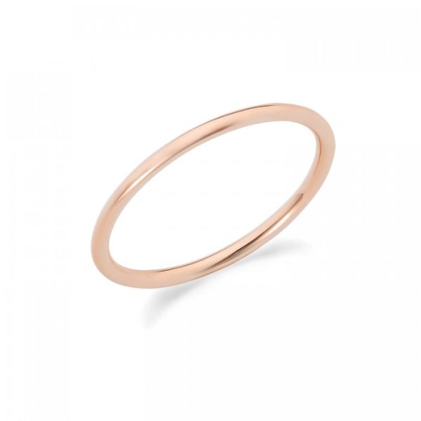 Anello in oro rosa 9Kt fedina sottile KAAZ 033 Ambrosia