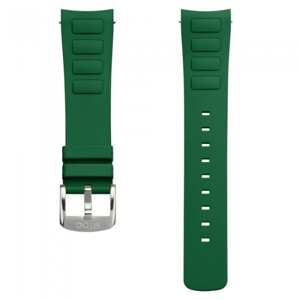 Cinturino in gomma verde per MIDO multifort tv big date M852019156