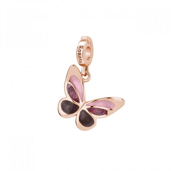 Ciondolo Farfalla in argento 925 Rosato Storie RZ179