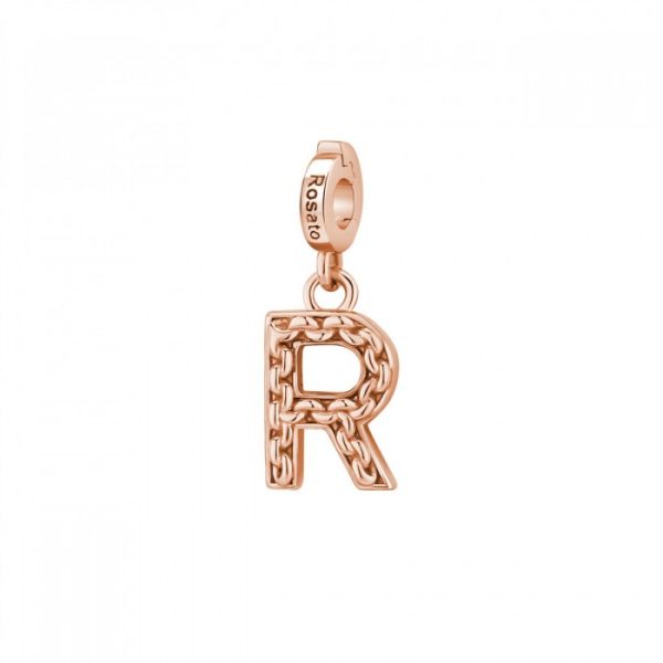 Ciondolo Rosato Storie lettera R in argento 925 RZ096