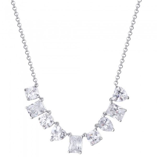 Collana Rosato con zirconi in argento 925 Gemma RZGE04