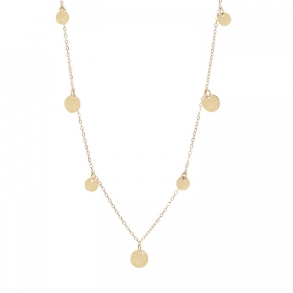Girocollo in oro giallo 9Kt con charm a cerchio KAGZ 002 Ambrosia