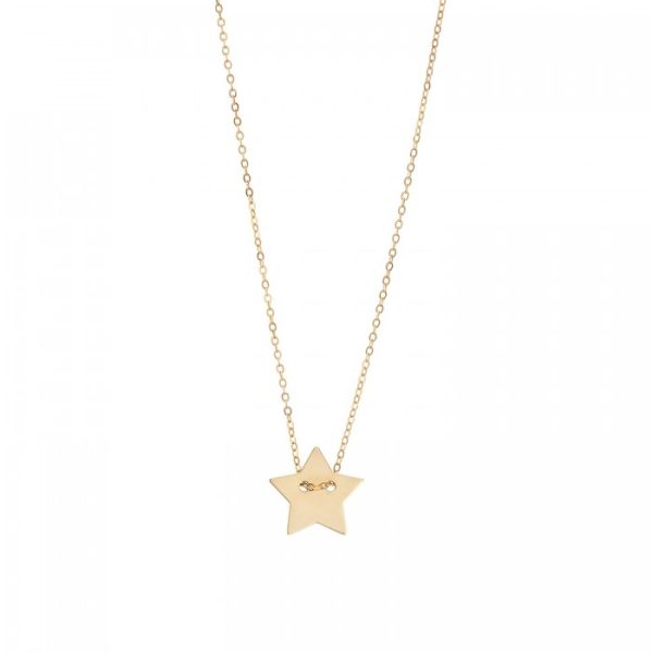 Girocollo in oro giallo 9Kt con ciondolo stella KAGZ 003 Ambrosia