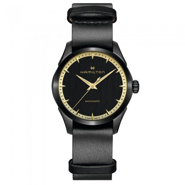 Hamilton jazzmaster auto black & gold 36mm H32255730