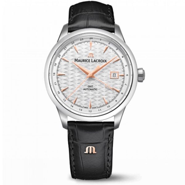 Maurice Lacroix 1975 Automatic Vagues du Jura GMT 40 mm – Acciaio – Ref, 756048-SS001-131-2