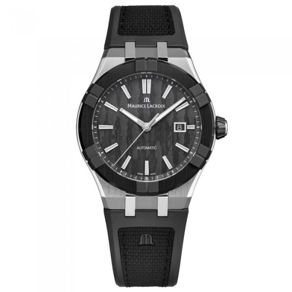 Maurice Lacroix Aikonic Automatic 43 mm AC6008‑SSL20‑330‑2 – Quadrante Carbonio, Ghiera Ceramica
