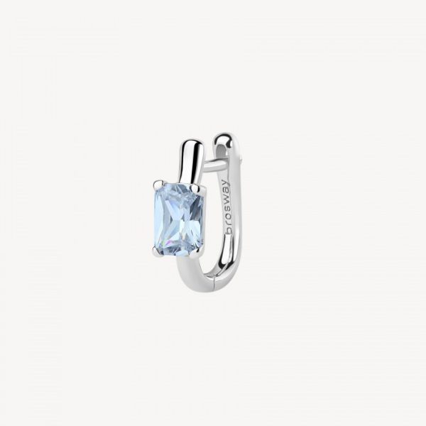 Orecchino Brosway in argento 925 con zirconia light blue FCL08